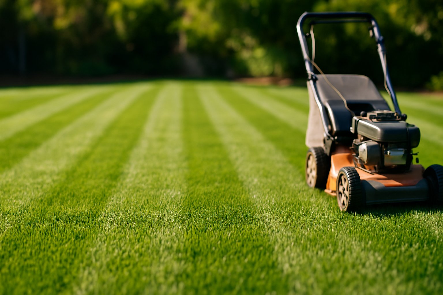 Professional lawn mowing